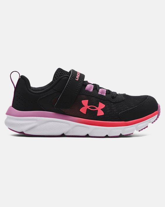 Girls' Pre-School UA Assert 9 AC Running Shoes, Black, pdpMainDesktop image number 0